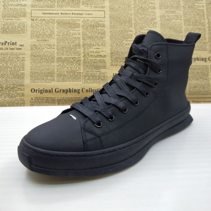 防滑透气系带软底驾车鞋男皮鞋