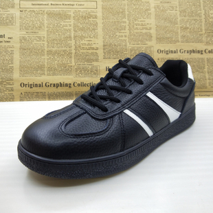 百搭透气男皮鞋 撤柜处理真皮头层牛皮软底上线休闲板鞋 防滑驾车鞋