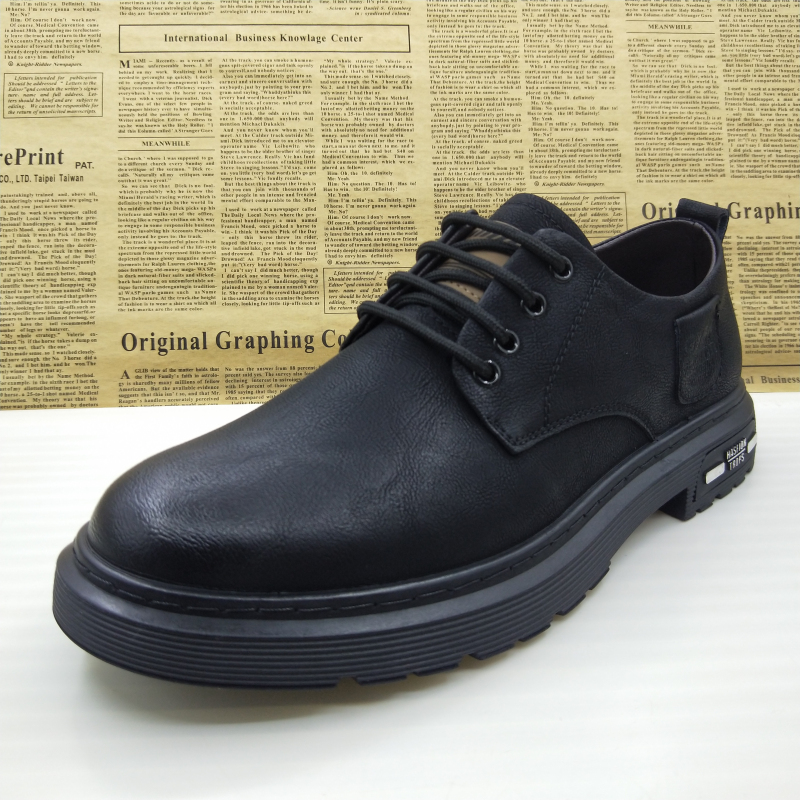 德比鞋防滑透气防滑驾车鞋男皮鞋