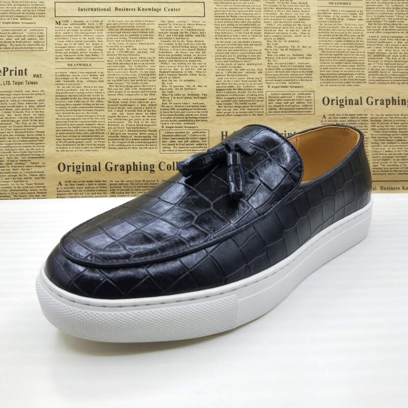 透气软底一脚蹬豆豆鞋乐福男皮鞋