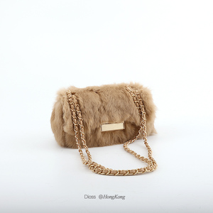 Dioss 小香风皮草毛绒斜挎包