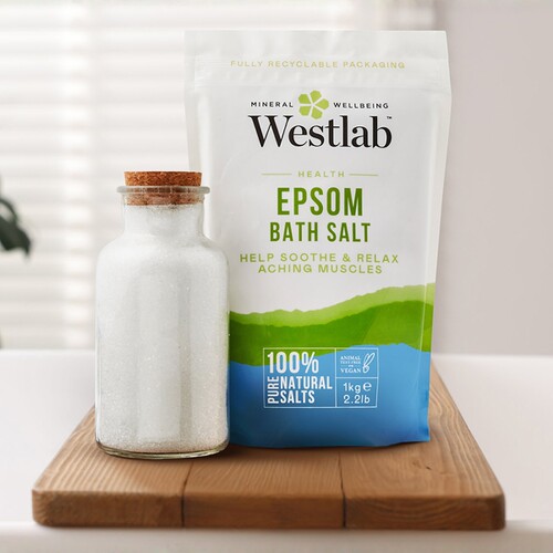 英国Westlab Epsom Bath Salt泻盐硫酸镁泡澡沐浴盐 国内现货