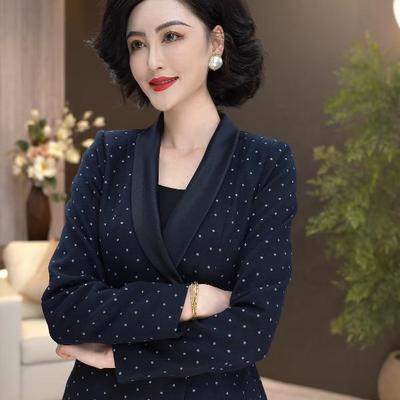 高端广州十三行波点上衣春秋冬女广东普宁V领巨好看的衬衫小外套