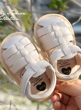 韩风婴童夏季男女宝宝透气软底学步鞋韩版防滑可爱凉鞋不掉鞋