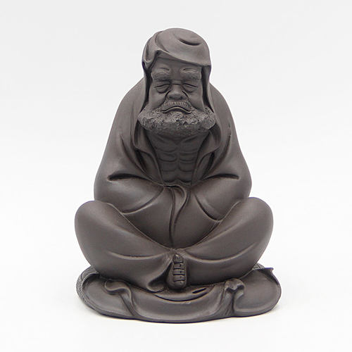 紫砂精品招财茶宠人物可养达摩祖师雕塑茶玩茶艺茶盘手工禅意摆件