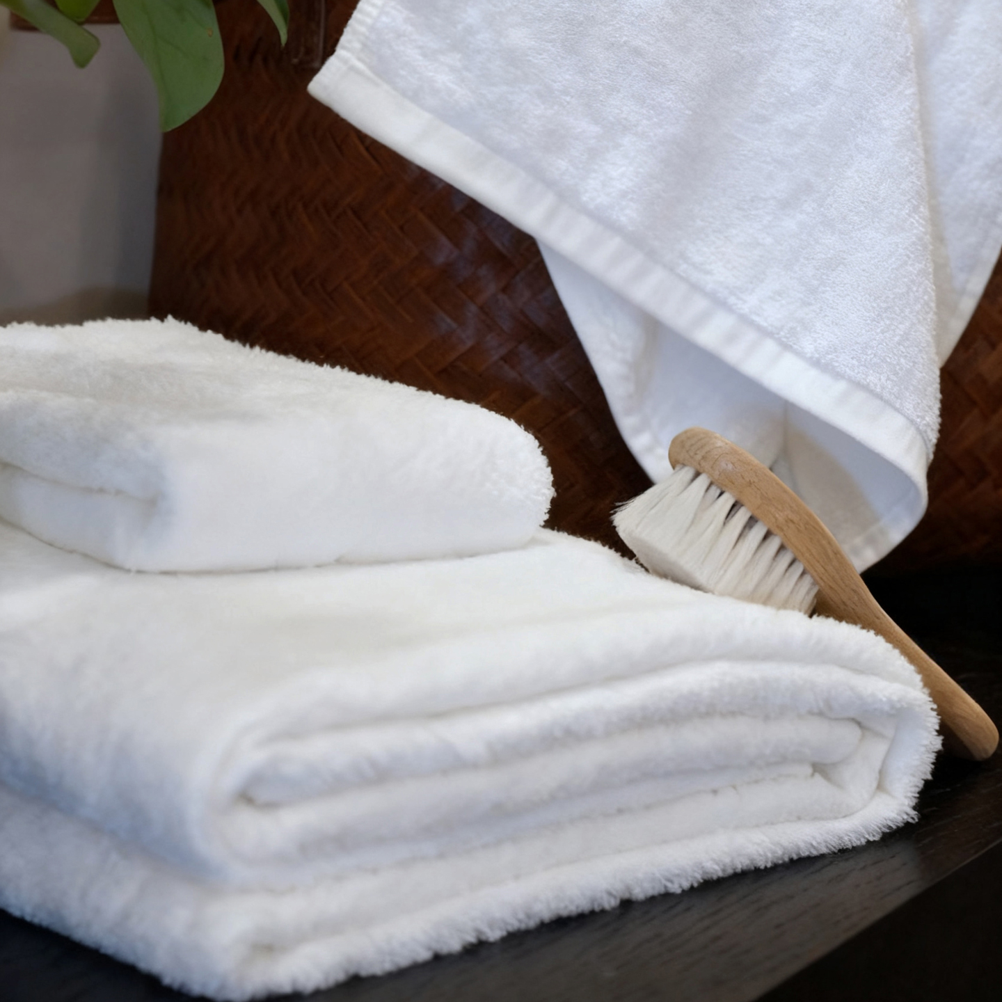 NOAB浴巾毛巾方巾长绒棉三件套装