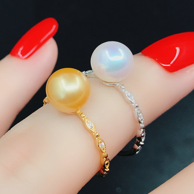 珍珠手工制作指环活口半成品配件