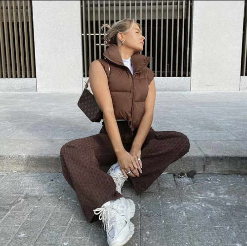 小众短款棉马甲女2026新款学生马夹外穿坎肩小个子背心外套