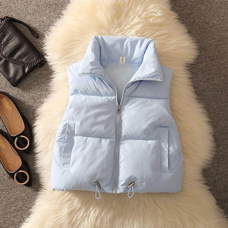 羽绒棉马甲女小个子短款2025春秋保暖马夹坎肩背心时髦百搭外套,女装/女士精品,马夹,淘宝优惠券,粉丝福利购,淘宝优惠卷