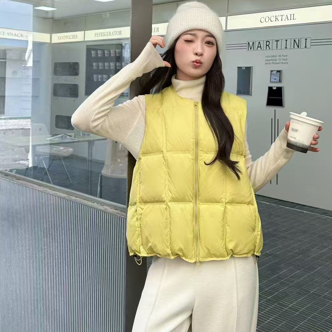 2025新款羽绒棉服马甲冬季女宽松韩版短款加厚背心马甲马坎外套潮