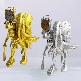 新款ai山海经黄金版木棍人电镀银木棍人融合怪模型摆件儿童玩具