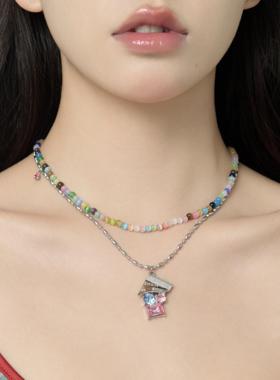 Starfire钛钢女锁骨链