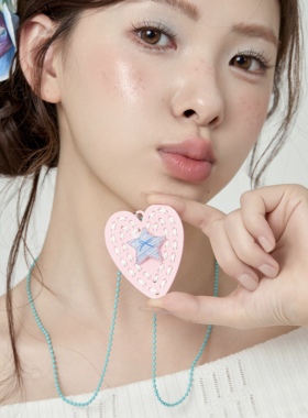 Starfire多巴胺长款爱心吊坠项链女款2025新款夏日度假挂脖配饰女