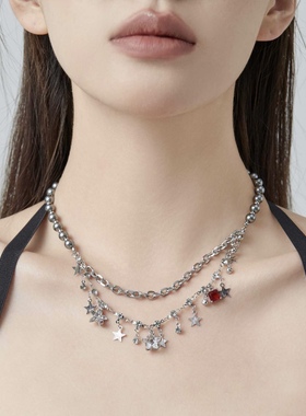 Starfire铜合金女锁骨链