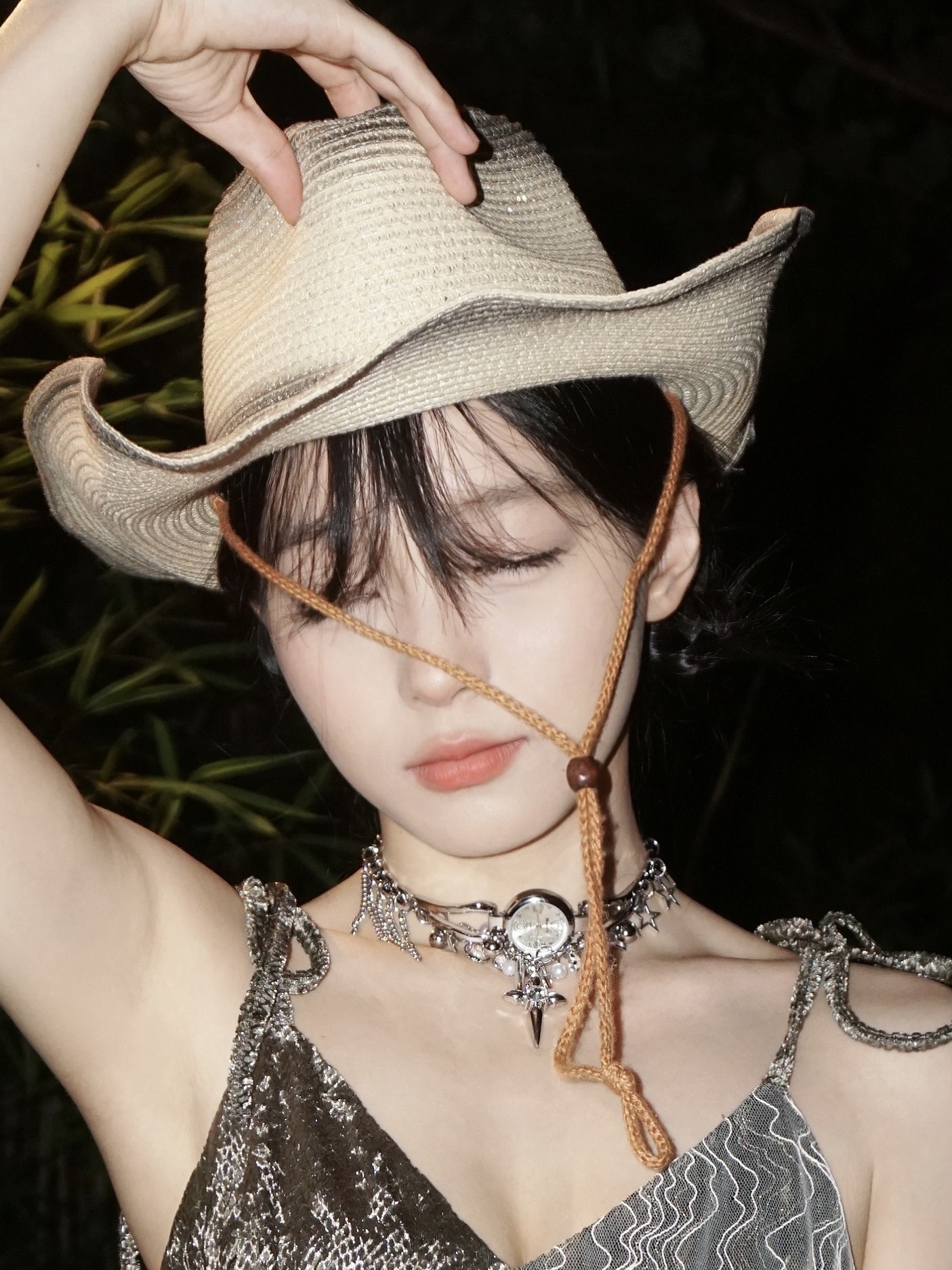 Starfire Original Heavy Industry Cross Clock Necklace Tassel Star Stylish Retro Choker Fashion Cross