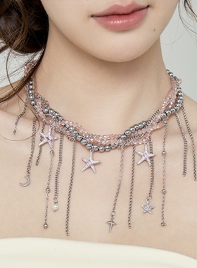 星海流苏项链女轻奢小众设计感