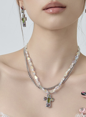 Starfire铜合金复古女锁骨链