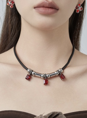 Starfire锆石朋克女锁骨链