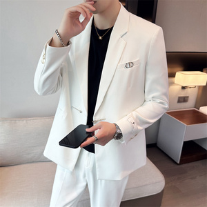 秋季时尚休闲小西装宽松版轻熟风西服外套A445-DC19单西-P145图片