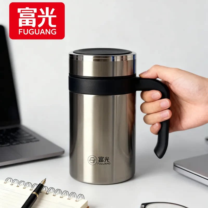 富光商务保温杯不锈钢泡茶水杯子