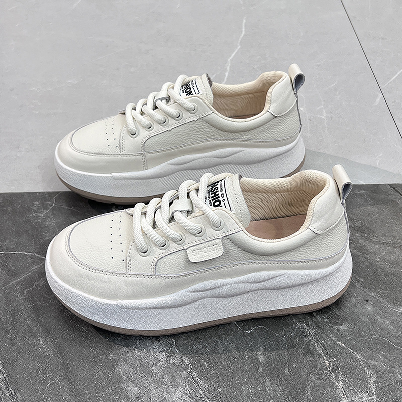 永嘉县江北宾赛侨娜皮鞋厂头层牛皮运动休闲鞋女2025年新款四季鞋