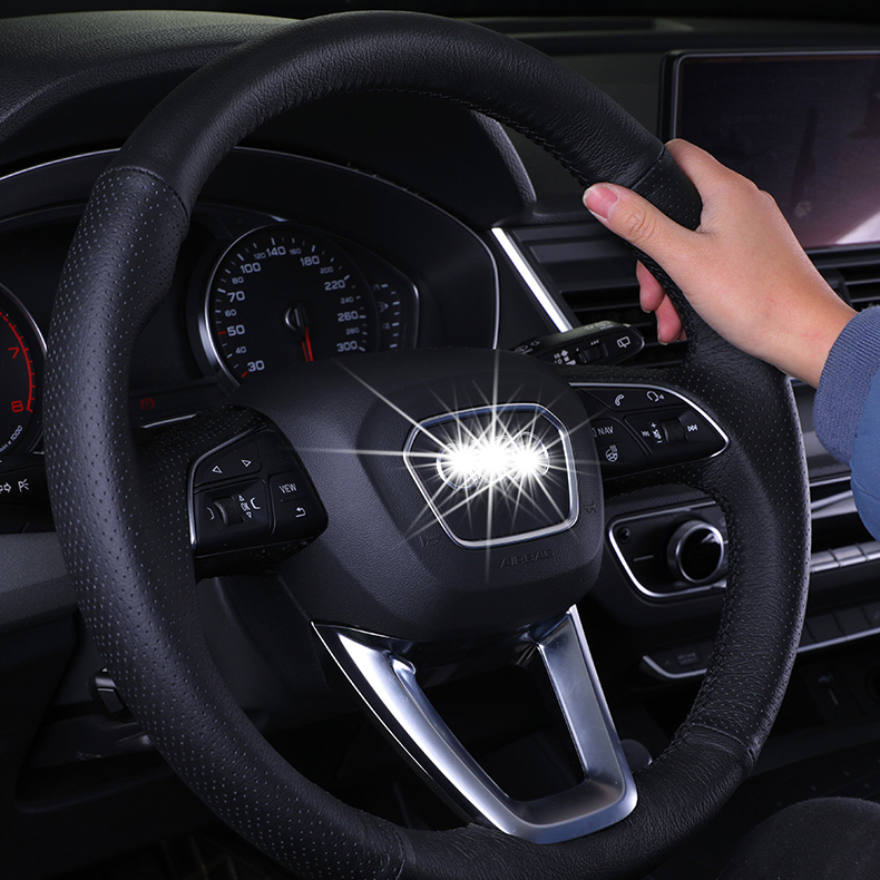 手缝真皮方向盘套适用于大众速迈腾朗逸宝马奔驰专用汽车把套四季