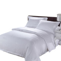 Five-star hotel four-piece set 80-count long-staple cotton bedding, pure cotton all-cotton bed sheets and duvet covers specially designed for hotels and homestays thumbnail 5