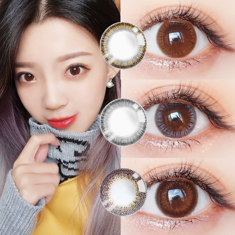 (用180元券)欧莱美视美瞳10自然30片ql隐形眼镜
