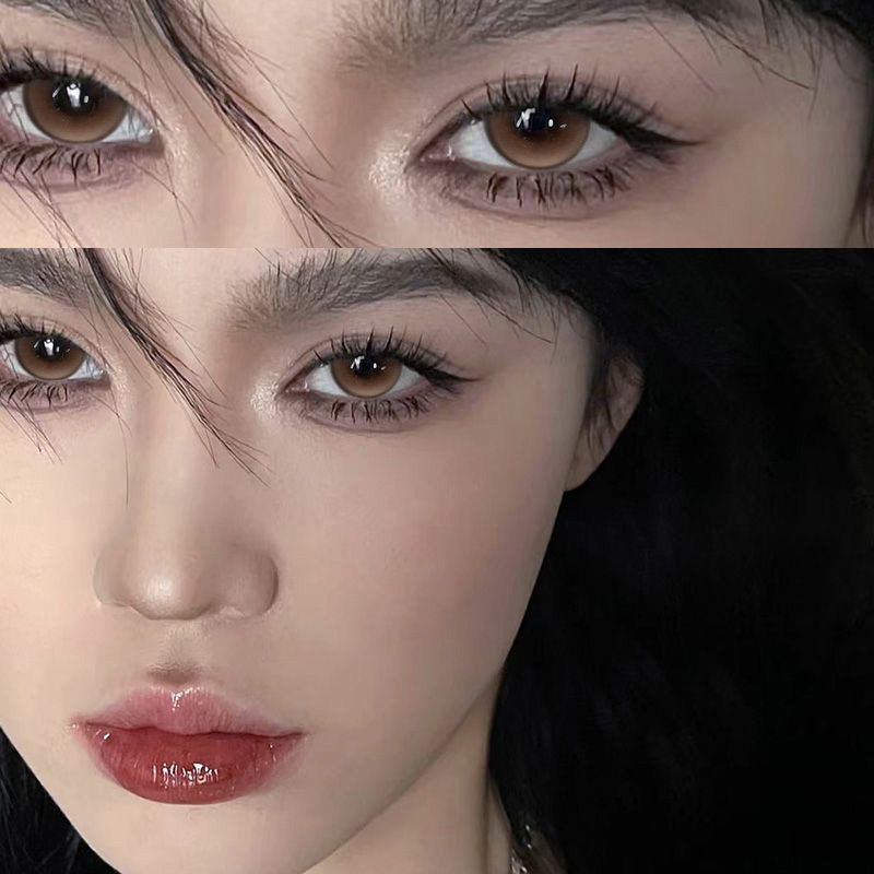 月神降临美瞳日抛10片棕色轻亚裔混血一次性隐形眼镜NF正品次抛TN图片