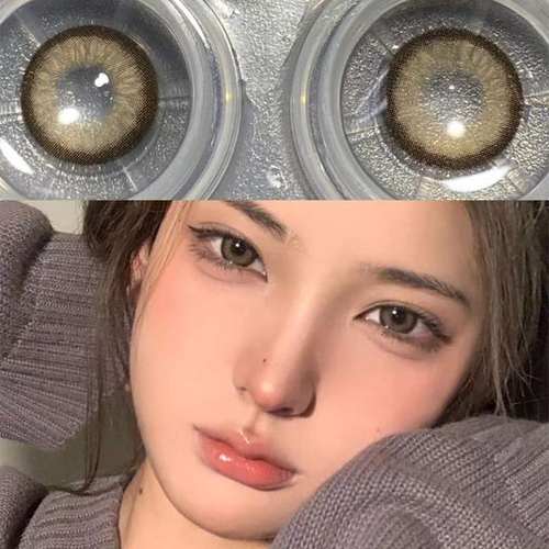 黑天鹅棕色美瞳深瞳混血年抛大直径半年抛眼珠子QF隐形眼镜正装TN