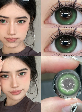 青涩橄榄美瞳半年抛绿色亚裔泰式混血大直径隐形眼镜NF官方正品TN