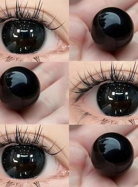 西凉岁月美瞳日抛30片黑色纯欲小大直径自然隐形眼镜NF次抛10片TN