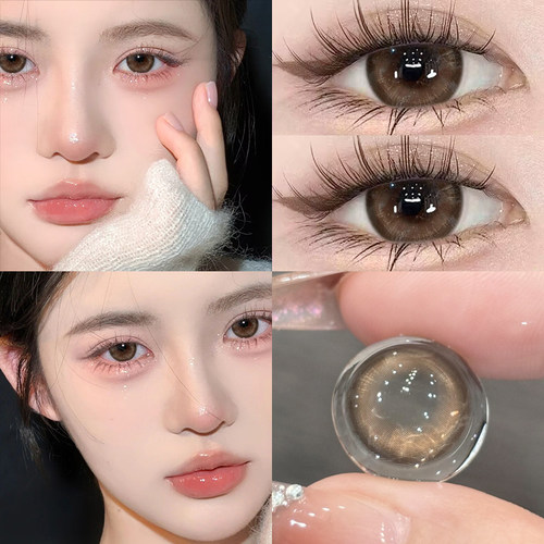 美瞳半年抛2021新款纯欲女正品大小直径官网隐形眼镜年抛EJLK