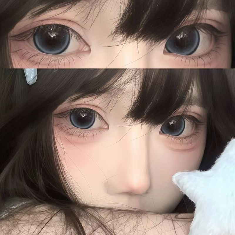 蓝莓珍宝珠美瞳日抛30片大直径混血款隐形眼镜官方正品旗舰店8xx