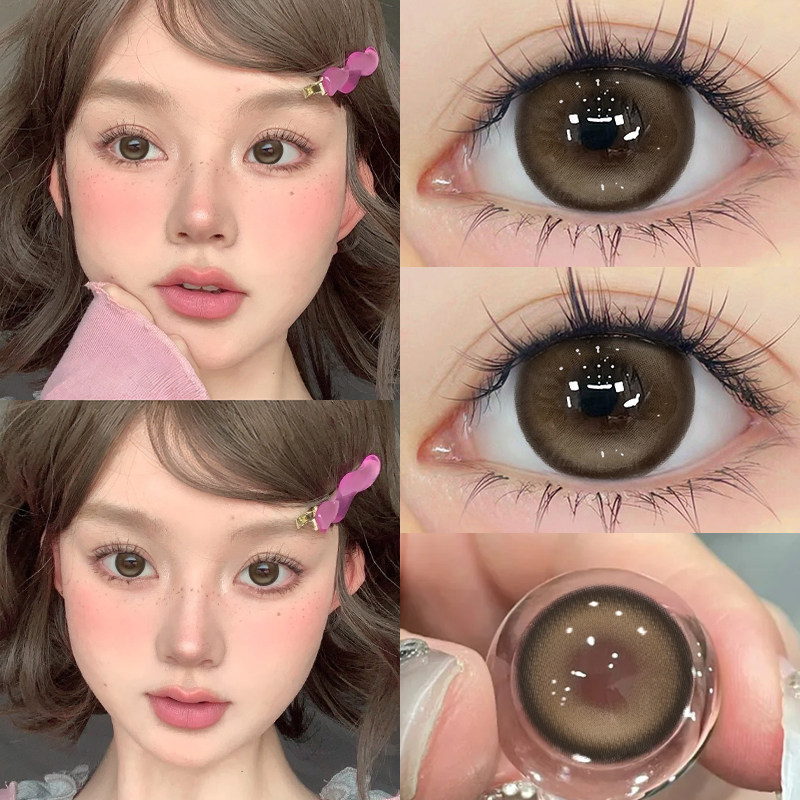 吐司椰椰美瞳半年抛棕色混血大直径扩瞳显色隐形近视眼镜QF正装TN,隐形眼镜/护理液,彩色隐形眼镜,淘宝优惠券,粉丝福利购,淘宝优惠卷