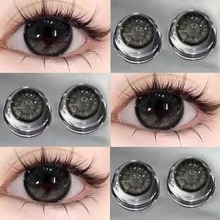 黑色美瞳日抛30片大小直径日常款 旗舰店8xx 素颜隐形眼镜官方正品