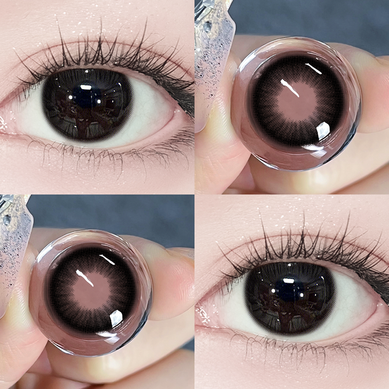 黑色美瞳日抛小直径清纯无辜感隐形眼镜正品官方旗舰店9xx