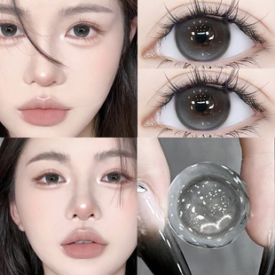 女神降临美瞳日抛30片灰色轻混血10片大直径隐形眼镜QF官方正品TN