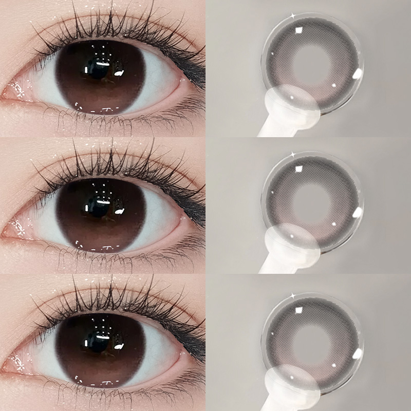 买一送一】曼珠沙华美瞳半年抛25新款通透渐变隐形眼镜小直径3xx