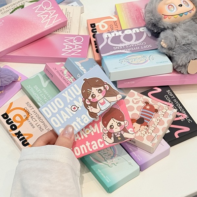 DUOXIU棕色美瞳半年抛14.2小直径彩色隐形眼镜官方正品旗舰店NW2