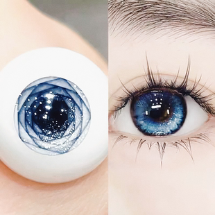 香凝蝶翅美瞳日抛30片蓝色一次性抛高透氧10片隐形眼镜WK旗舰店TN