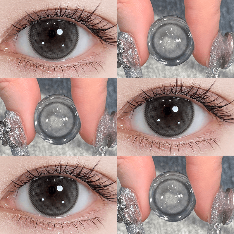 月辉精灵灰色美瞳日抛30片大小直径学生近视隐形眼镜官方正品0xx