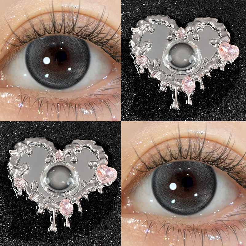 OVOLOOK松露团团黑色半年抛2片装美瞳自然学生党正品隐形眼镜0xx