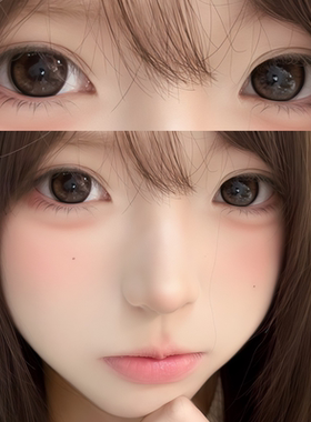 OVOLOOK半年抛美瞳三明治大直径一次性自然彩色隐形眼镜旗舰店7xx