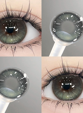 漠北极光美瞳半年抛2025新款绿色混血大直径隐形眼镜年抛cc正品TN