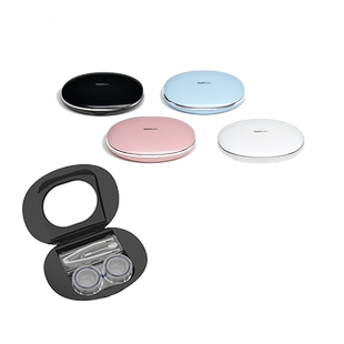 高级感隐形眼镜盒鹅卵石磁吸防漏简约便携可爱伴侣美瞳盒子学生zy