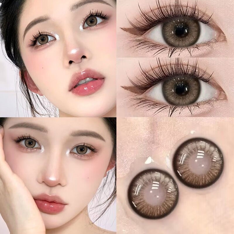 棕色美瞳日抛30片一次性大小直径混血款10片官方正品隐形眼镜EJLK