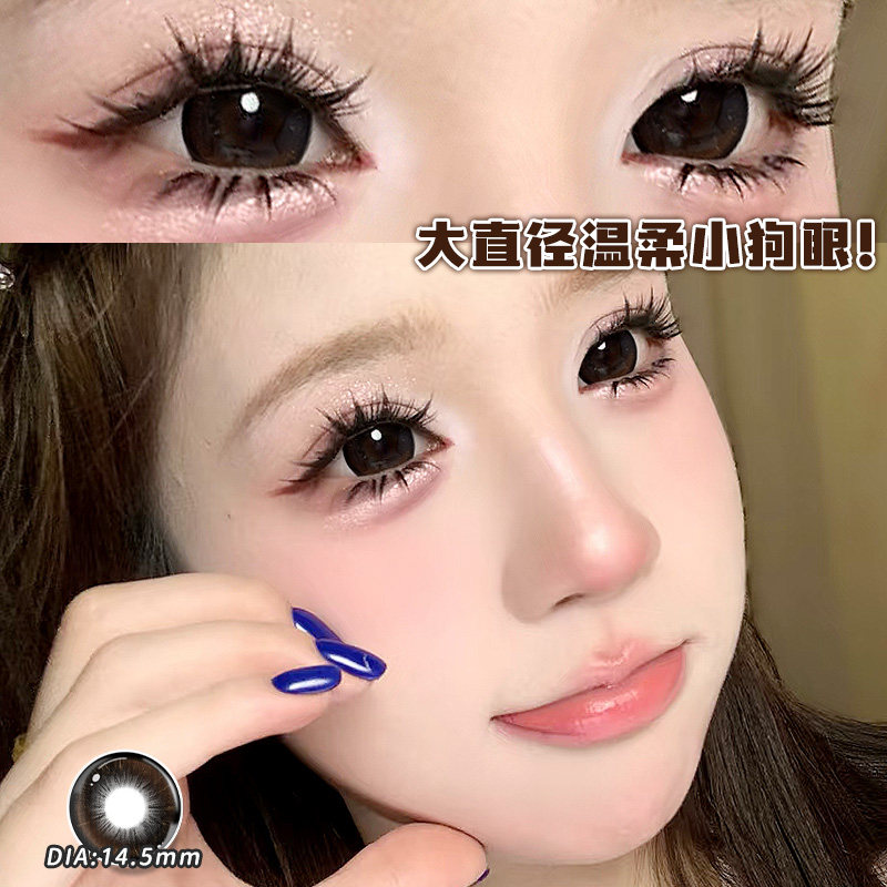 呆萌小狗美瞳半年抛大直径纯欲温柔狗狗眼隐形眼镜女WF官方正品TN图片