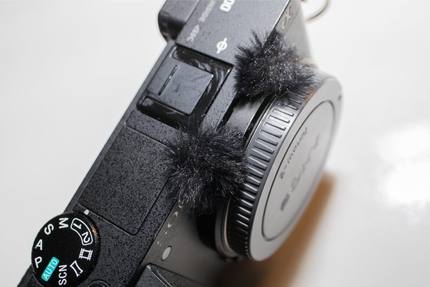 适用SONY黑卡相机防毛衣运动相机防风罩SONY RX100III RX100IV M5
