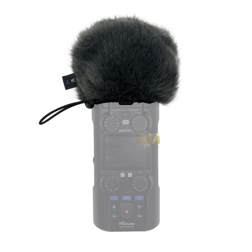 适用ZOOM H5studio采访机防风毛毛套毛球录音笔话筒防风毛罩咪罩